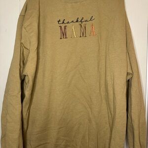 Thankful Mama Tan Sweater